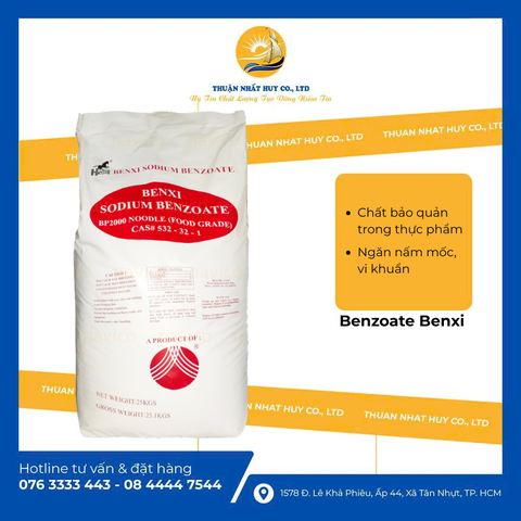 Benzoate Benxi chất bảo quản thực phẩm cho tươi lâu