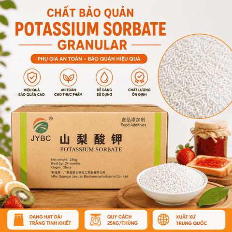 Chất Bảo Quản Potassium Sorbate Granular