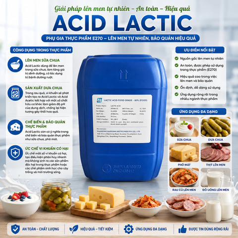 Acide Lactic - Axit Lactic Food Grade