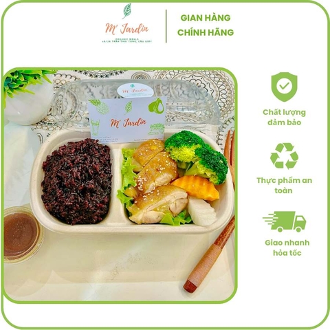 Cơm gạo lứt gà BBQ
