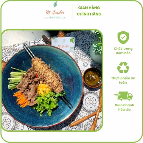 Bún gạo lứt trộn thăn bò Úc