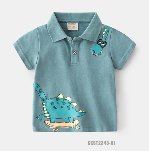 Áo thun cộc vải cotton cao cấp size 2 - 7 tuổi