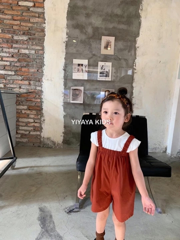 Quần yếm 2 dây kaki Yiyaya