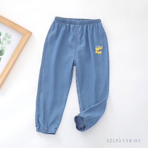 Quần bò giấy vải sinh học Tencel cho bé 3-7 tuổi