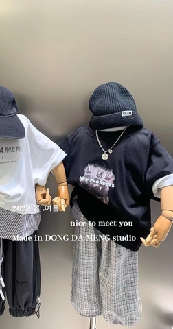 Áo phông đen con chó New Product DongDameng