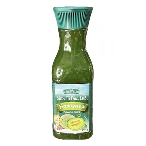 Sinh tố Golden Farm Dưa Lưới Xanh chai 1 lít