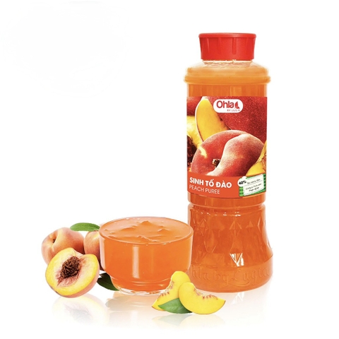 Sinh tố Ohla 40% chai 1 lít - Đào