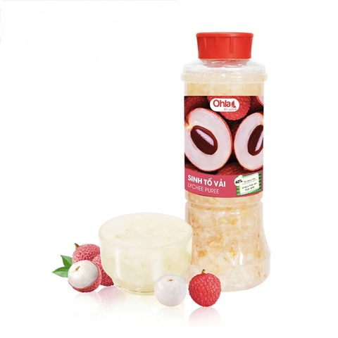 Sinh tố Ohla 40% chai 1 lít - Vải