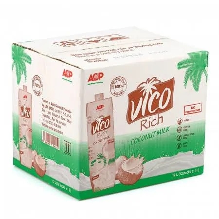 Nước cốt dừa Vico hộp 1 lít - THÙNG 12 HỘP