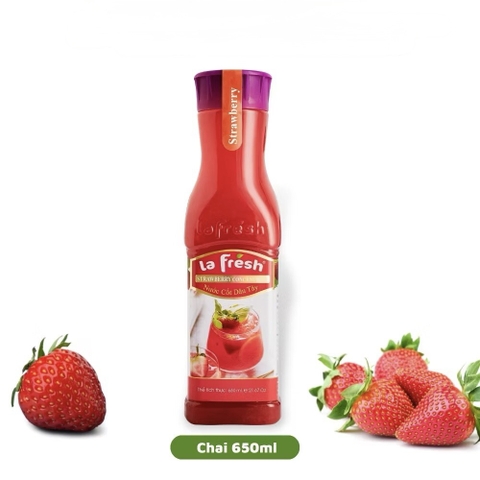 Nước cốt Dâu Tây La Fresh chai 650ml