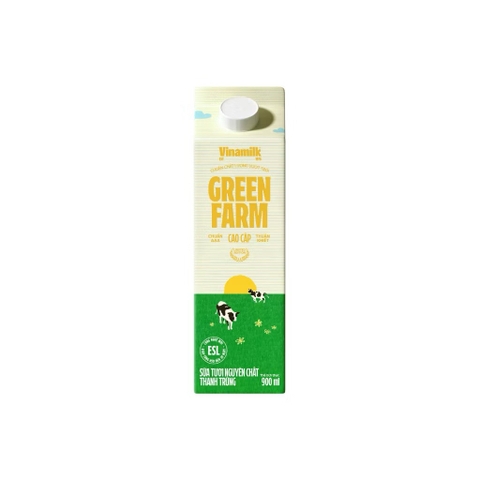 Sữa tươi thanh trùng Green Farm hộp 900g