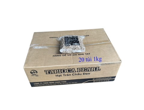 Trân châu đen Minh Hạnh túi 1kg - THÙNG 20 TÚI