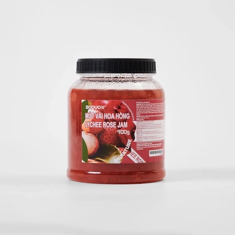 Mứt Boduo hũ 900g - VẢI HOA HỒNG