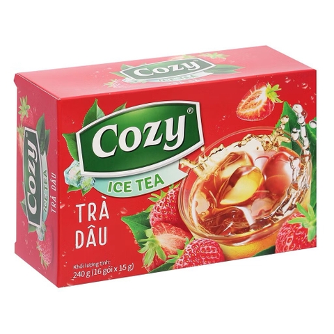 Trà cozy hòa tan hộp 240g (16 gói x 15g) - DÂU