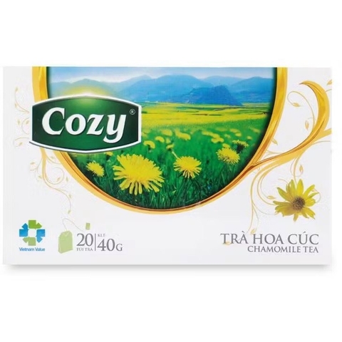 Trà cozy túi lọc hộp 50g (25 gói x 2gr) - TRÀ XANH