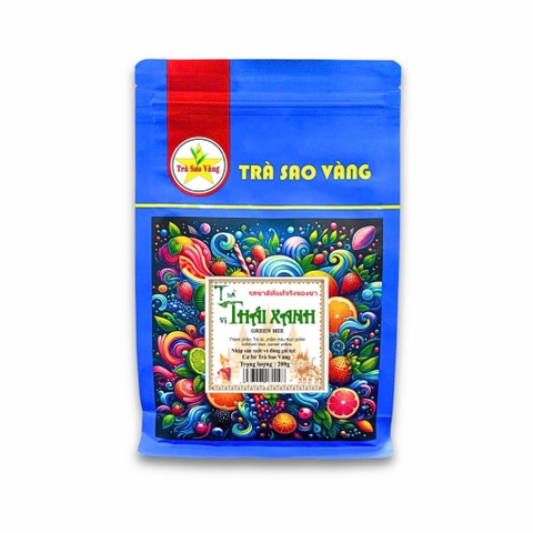 Trà thái xanh Sao Vàng 200g