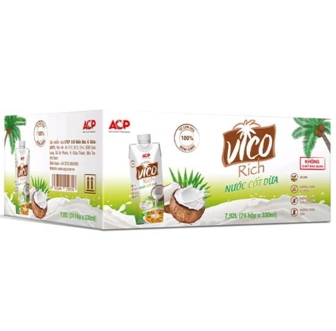 Nước cốt dừa Vico 330ml - THÙNG 24 HỘP