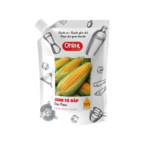 Sinh tố Pure Ohla 70% túi 1 lít - BẮP