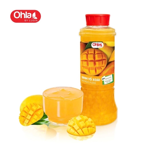 Sinh tố Ohla 40% chai 1 lít - XOÀI