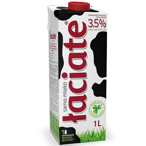 Sữa tươi Balan Laciate 3.5% - HỘP 1 LÍT