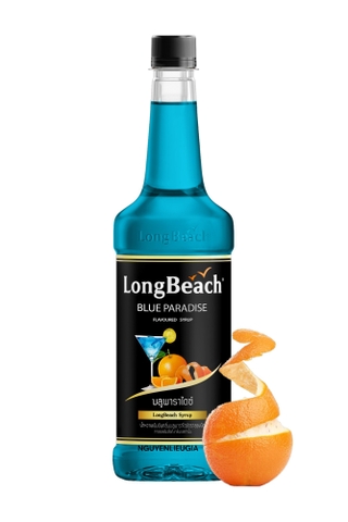 Syrup LongBeach chai 740ml - VỎ CAM CHANH XANH