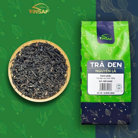 Trà đen nguyên lá VINSAF túi 500g