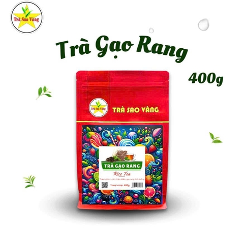 Trà gạo rang Sao Vàng túi 400g