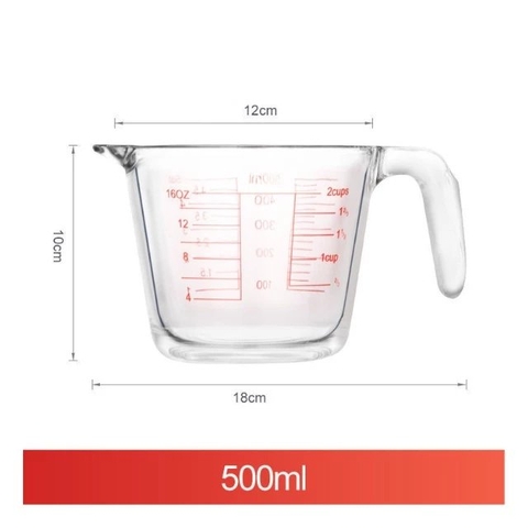 Ca đong thủy tinh cao cấp - 500ml