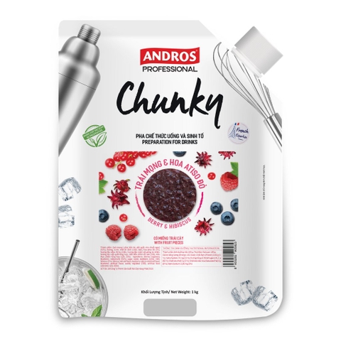 Mứt Chunky túi 1kg - TRÁI MỌNG & HOA ATISO ĐỎ