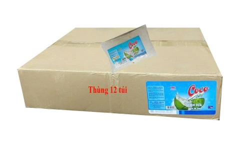 [Thùng 12 gói] Thạch dừa Coco Jerry túi 1kg - NGUYÊN VỊ