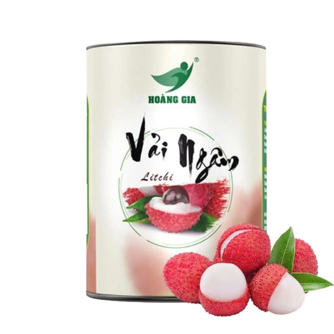 [Thùng 12 lon] Vải ngâm Hoàng Gia lon lớn 830g