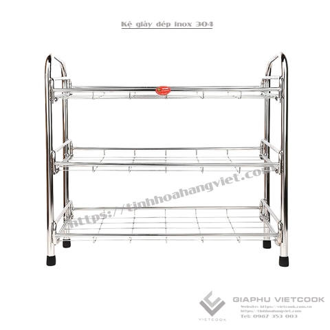 KỆ GIÀY DÉP INOX VIETCOOK _Loại: 2,3,4,5 tầng