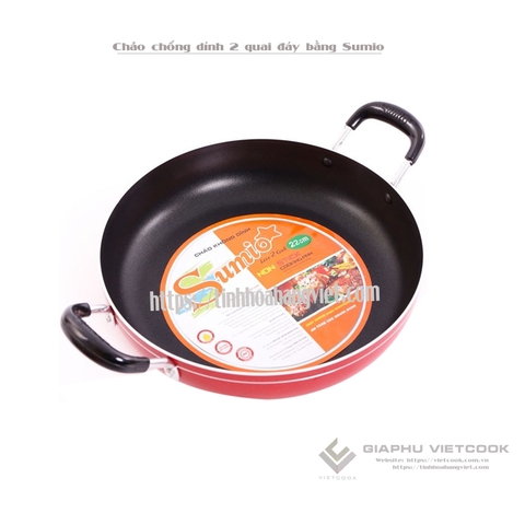Chảo chống dính 2 quai đáy bằng SUMIO