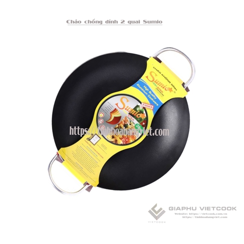 Chảo chống dính 2 quai SUMIO nhiều kích thước