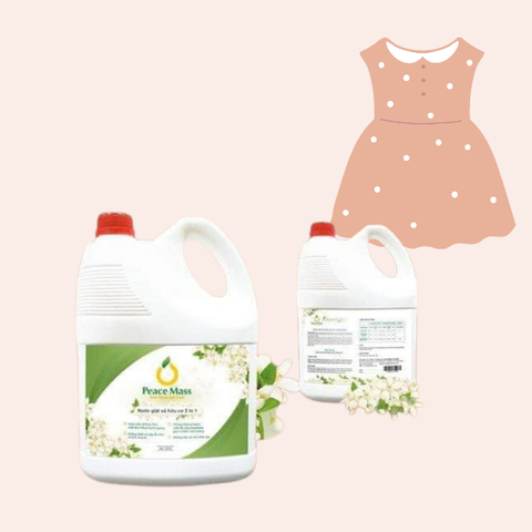 NƯỚC GIẶT XẢ HỮU CƠ PEACE MASS 2in1 - 3.6L