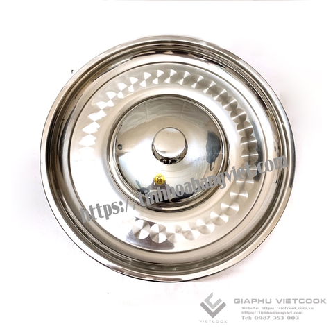 NỒI LẨU SỐNG VIETCOOK INOX VÀNH RỘNG, ĐÁY TỪ, NHIỀU SIZE
