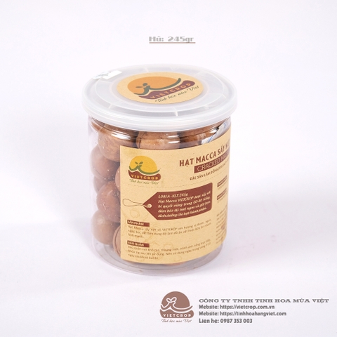 Hạt macca sấy nứt vỏ VIETCROP 245gr