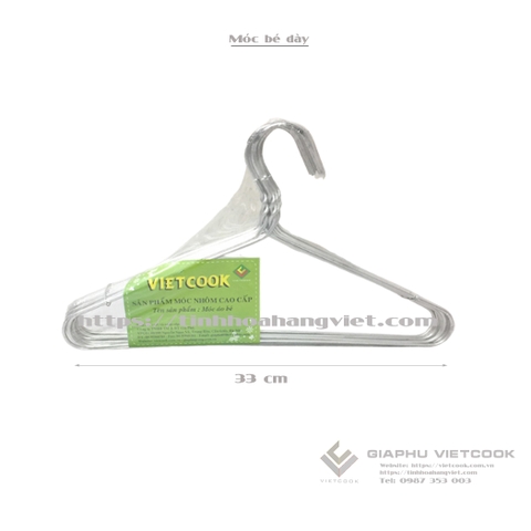 BỘ 10 MÓC ÁO BÉ VIETCOOK - KT: 33cm*16cm