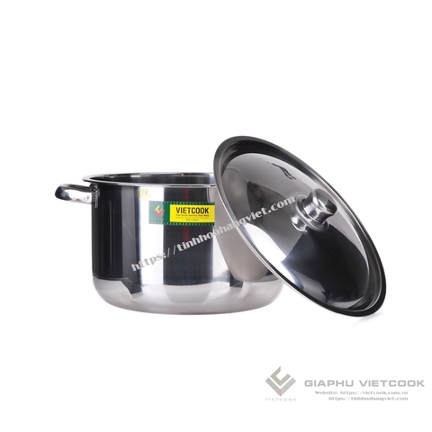 NỒI INOX 1 ĐÁY NẮP INOX (Size to) VIETCOOK