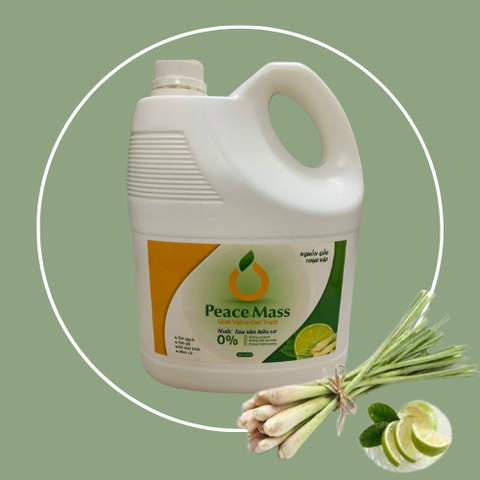 NƯỚC LAU SÀN HỮU CƠ PEACE MASS - 3.6L ( Tinh dầu chanh sả)