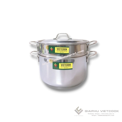 BỘ XỬNG 3 ĐÁY NẮP INOX VIETCOOK