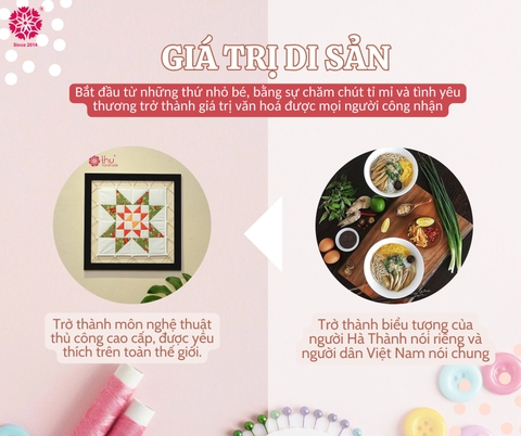 Quilting và Bún Thang: Khi nghệ thuật ghép vải kể cùng câu chuyện với ẩm thực Hà Nội