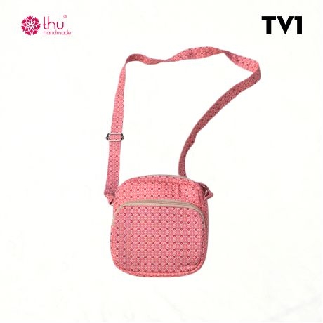 Túi đeo chéo dáng hộp 2 ngăn