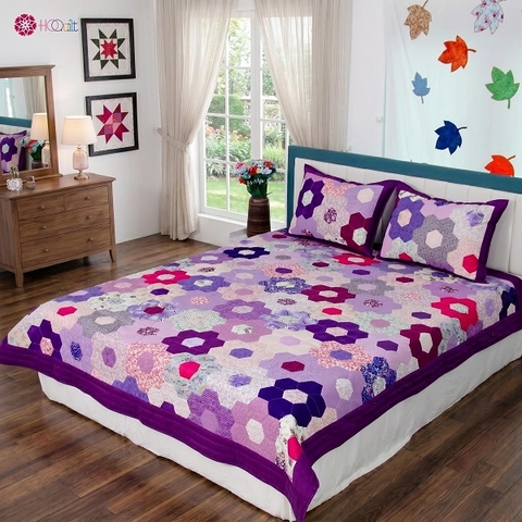 Chăn Lục Giác Mộng Mơ