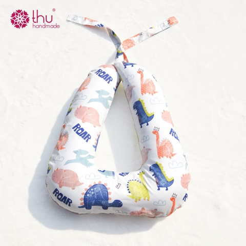 Gối oto chữ U hoạ tiết Khủng long