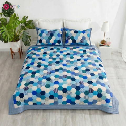 Chăn Quilt Lục Giác Hi Vọng