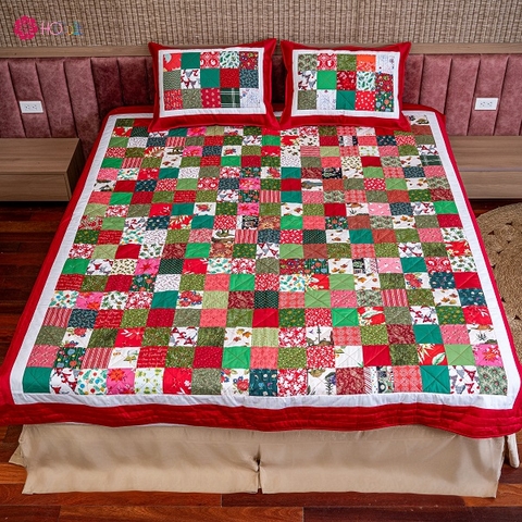CHĂN QUILT CHRISTMAS