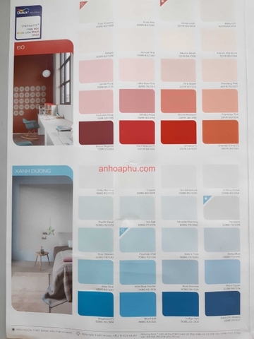 BANG MAU SON DULUX NOI NGOAI THAT