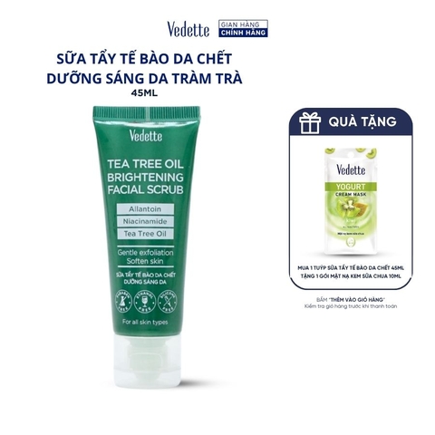 Sữa Tẩy Tế Bào Chết Tràm Trà Vedette 45ml