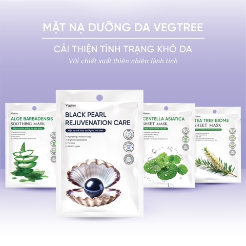 Mặt nạ Vegtree dưỡng da, cấp ẩm, cải thiện tình trạng khô da, se khít lỗ chân lông 25ml/miếng